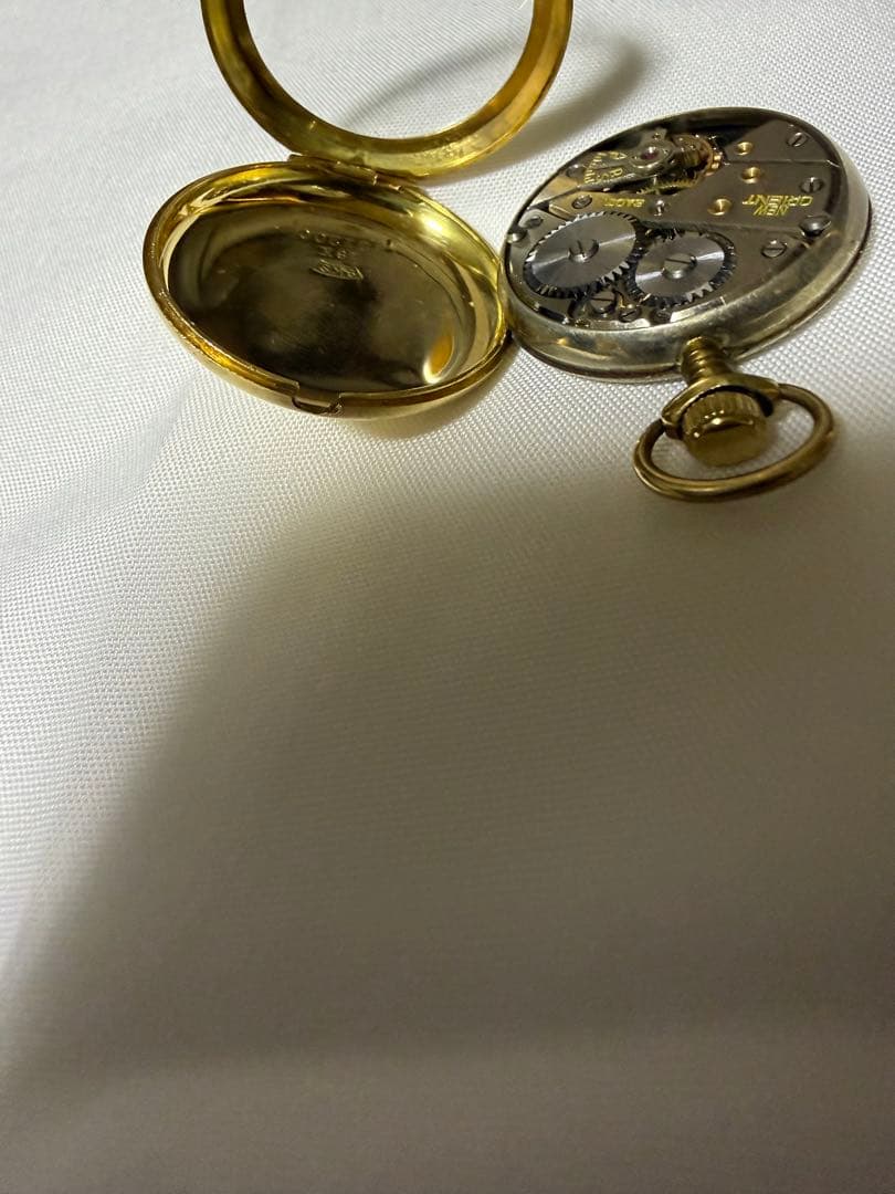 オリエントスター 懐中時計 18K 金無垢 18g アンティーク 手巻き