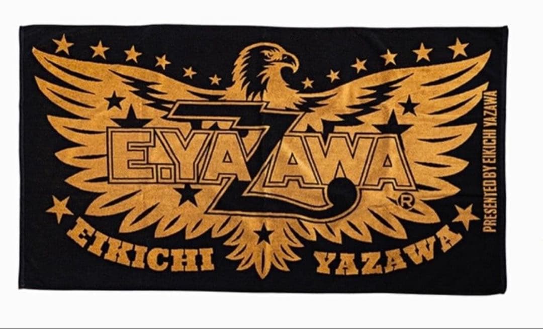 矢沢永吉 タオル 黒金デザイン