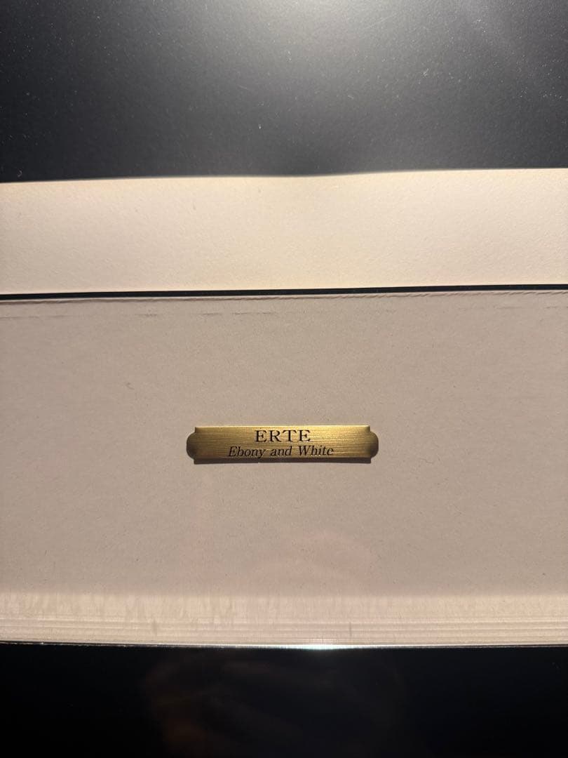 Erte 【Ebony and White】vintageitem 1980年代