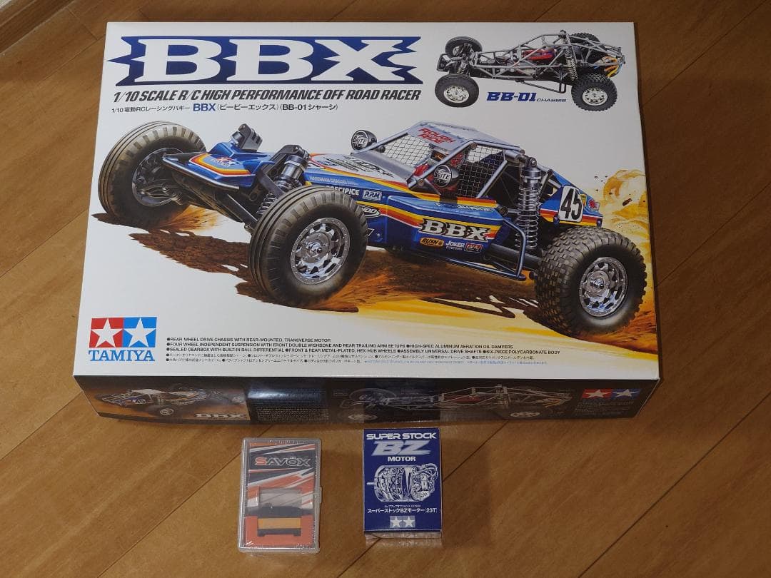 タミヤ　1/10RC BBX (BB-01シャーシ)　サーボ、モーター付き
