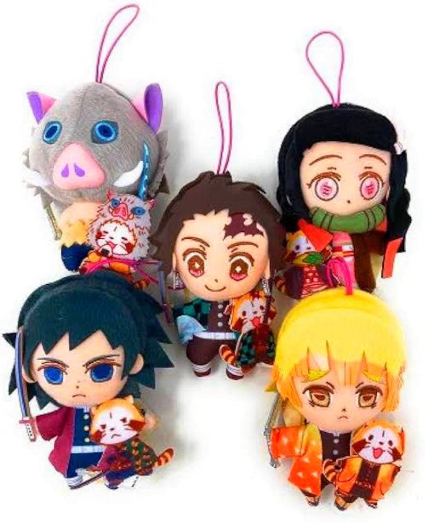 鬼滅の刃×ラスカル ぬいぐるみ 炭治郎 ねずこ 善逸 伊之助 義勇