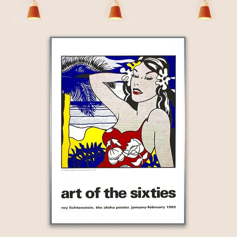 額装品/Aloha1993/ロイ リキテンスタイン/インテリア/アート/ポスター