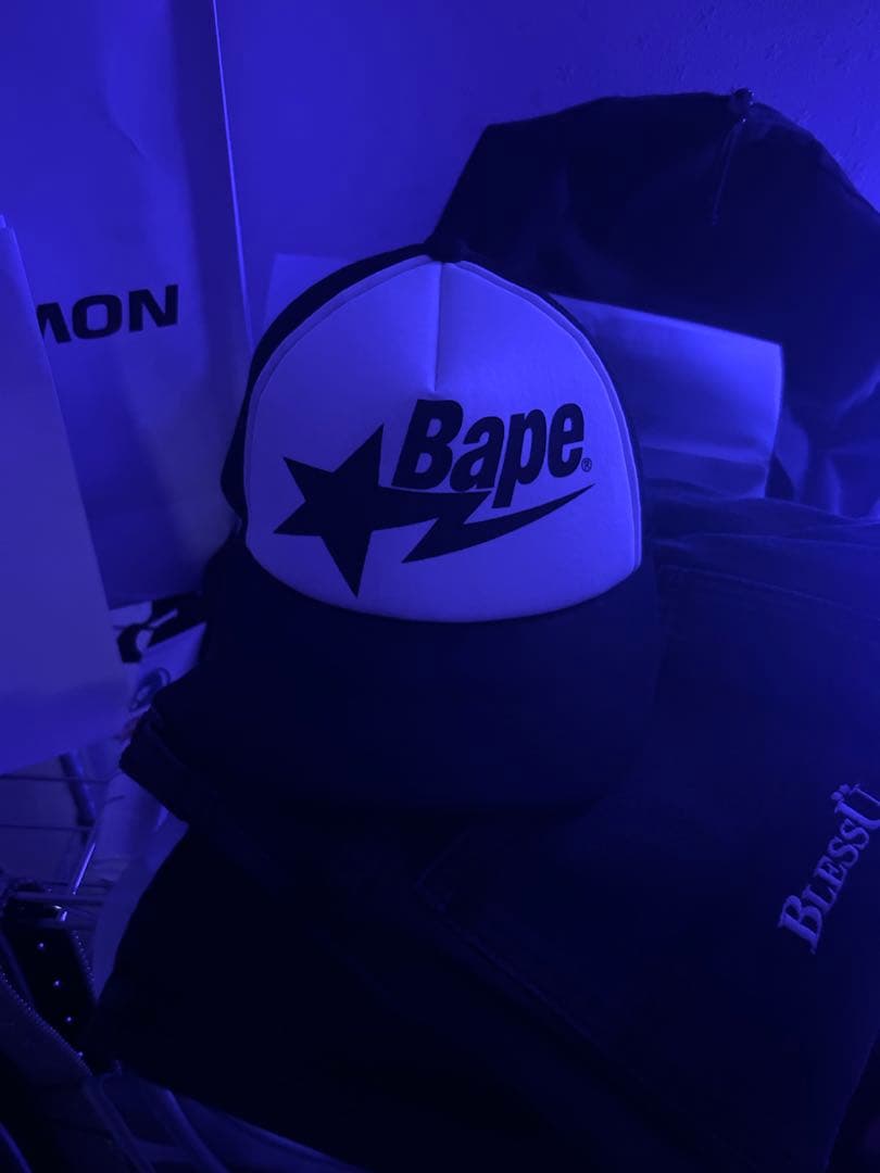 bape エイプ キャップ 黒