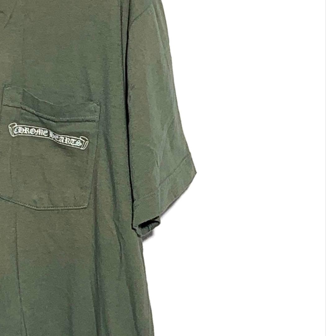 クロムハーツ　ヘアリーダガー　ヤイクスストライプ Tシャツ