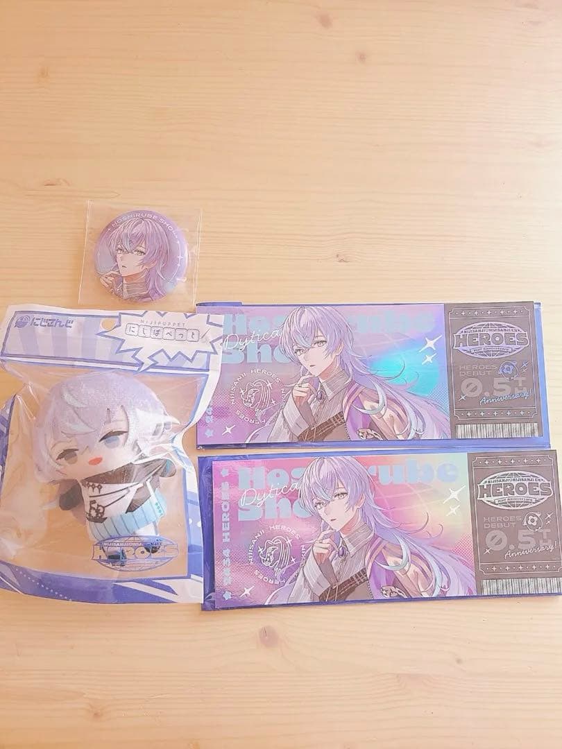 にじさんじ 星導ショウ ぱぺっと ハーフアニバーサリー 缶バッジ チケット