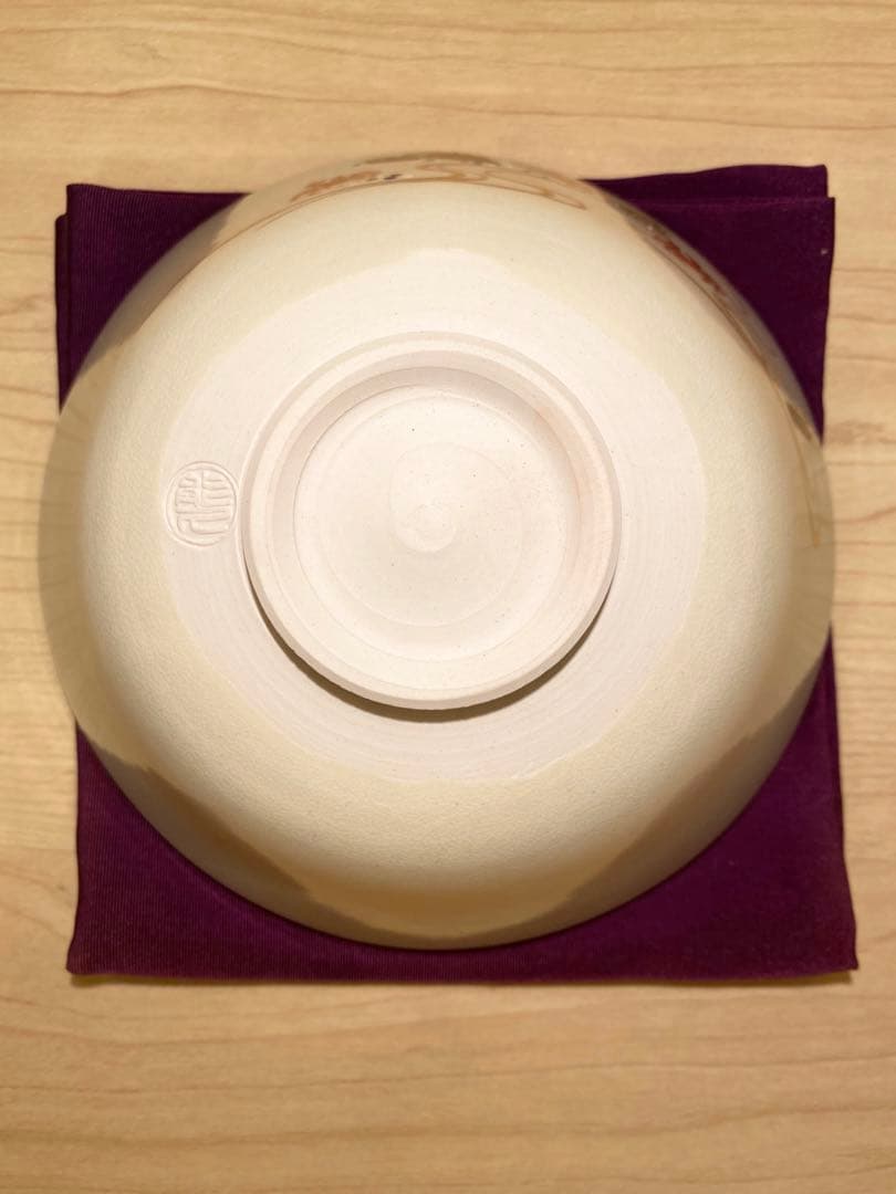 抹茶茶碗　'御本　色絵　沢蟹　' 京焼作家　茶道具