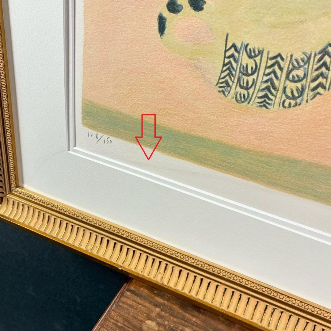 美品 ピエール・ボンコンパン「レモンのある静物」リトグラフ 直筆サイン入 お洒落