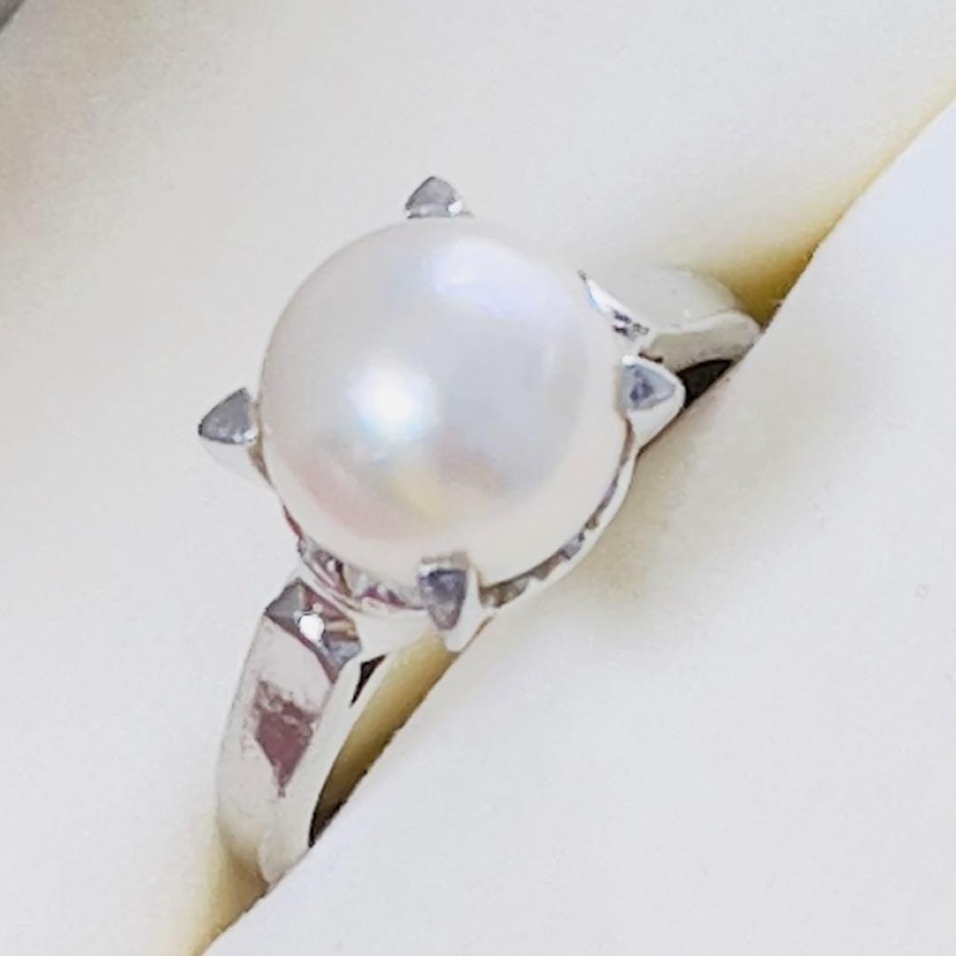 田崎真珠　TASAKIタサキ　アコヤ本真珠pt900リング