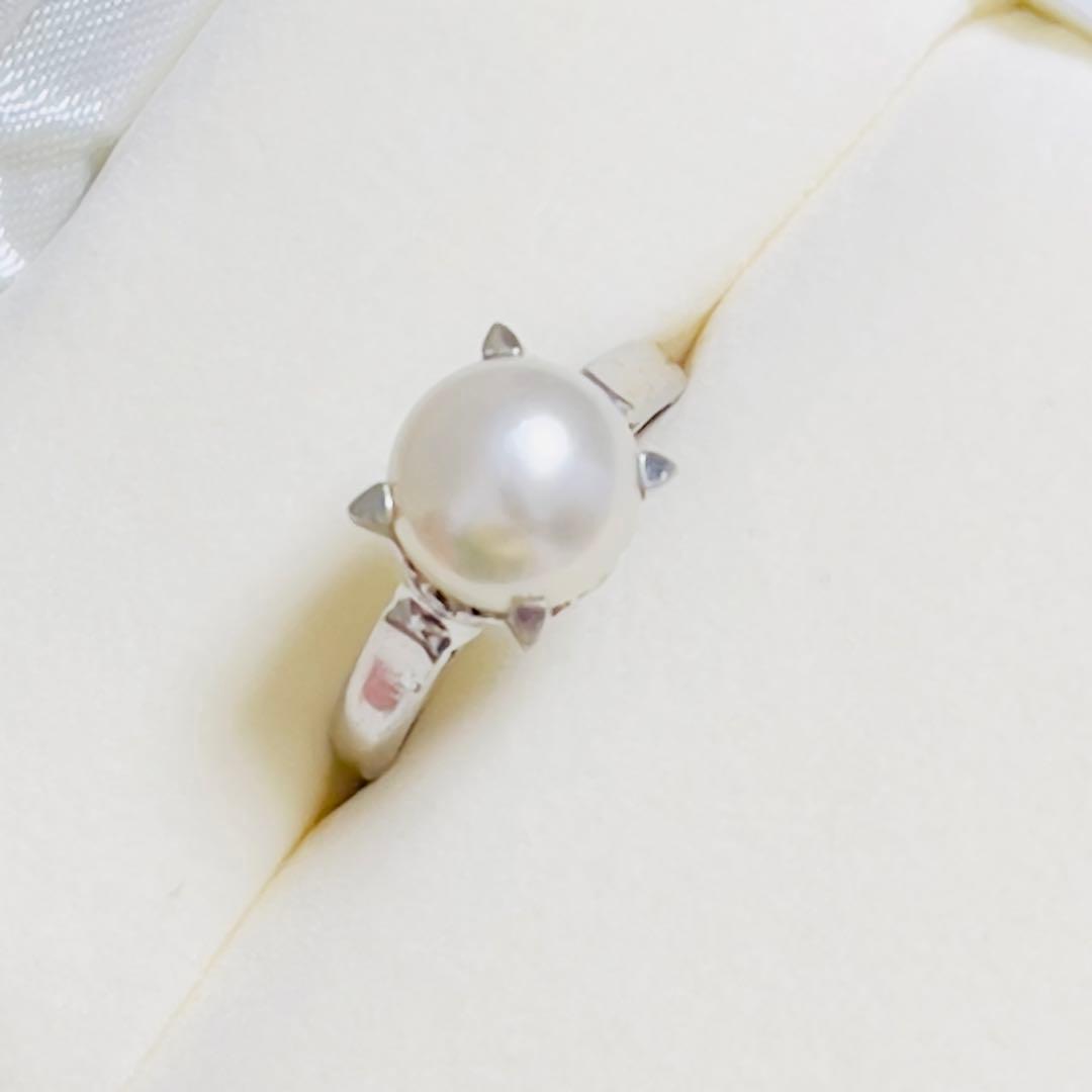 田崎真珠　TASAKIタサキ　アコヤ本真珠pt900リング