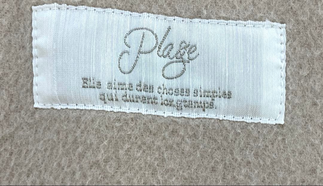 1.2回着　美品　プラージュ　ハミルトン　コート　ベージュ　38