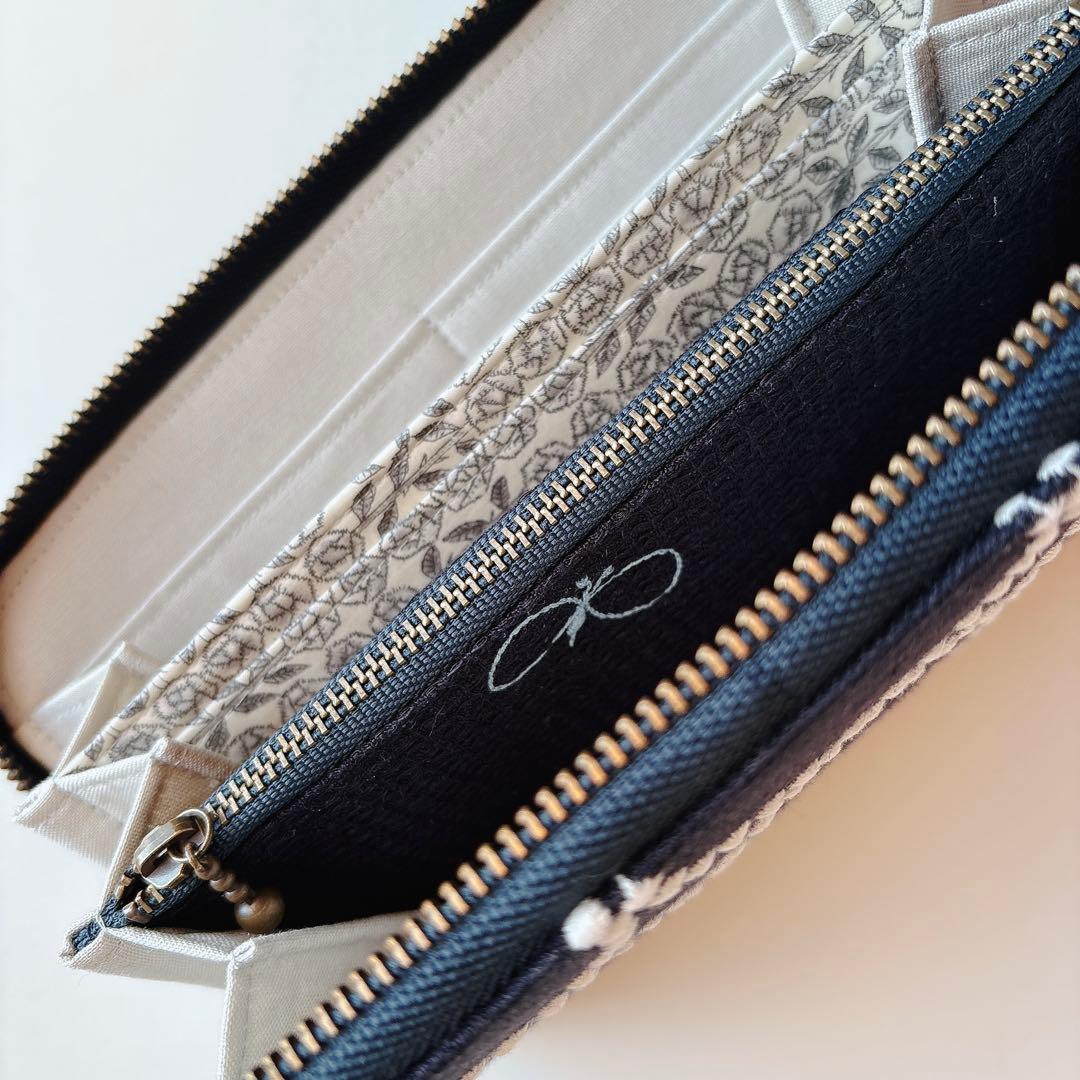 ミナペルホネン☆ラウンドファスナー長財布☆ハンドメイド