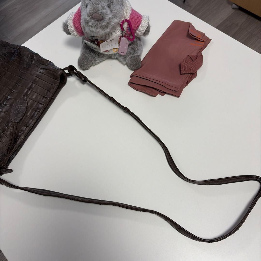 「Azumamaさん専用〜ʕ•ᴥ•ʔ」Ibiza ダークブラウン ワニ革 ショル