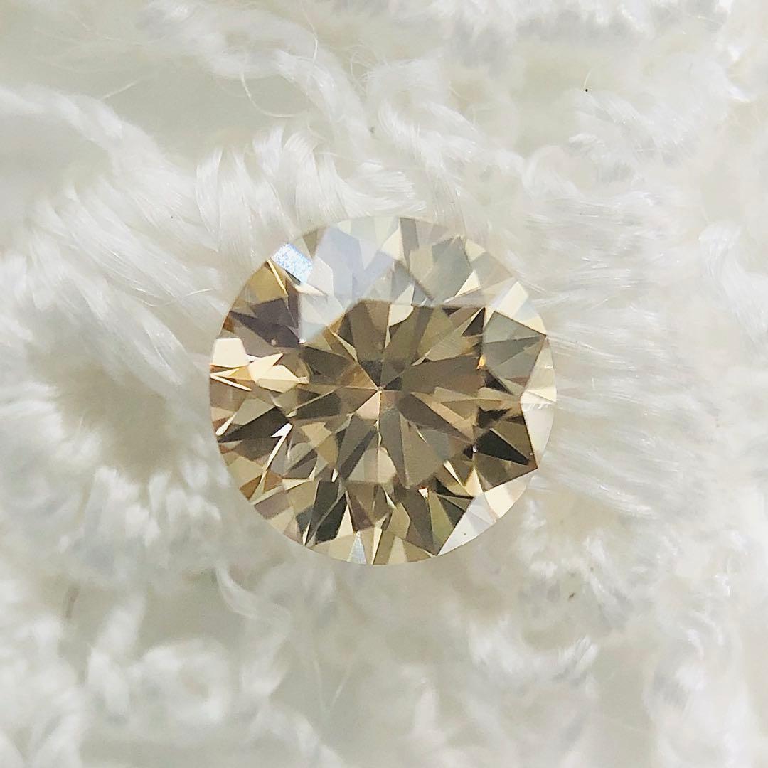 0.298ct Light Brown VS-1 Good ブラウンダイヤルース