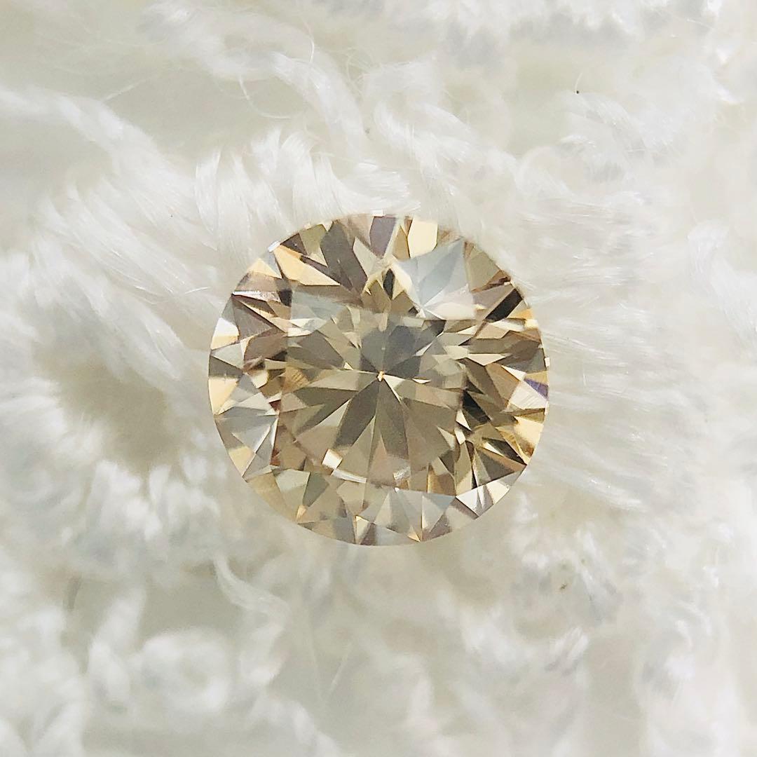 0.298ct Light Brown VS-1 Good ブラウンダイヤルース