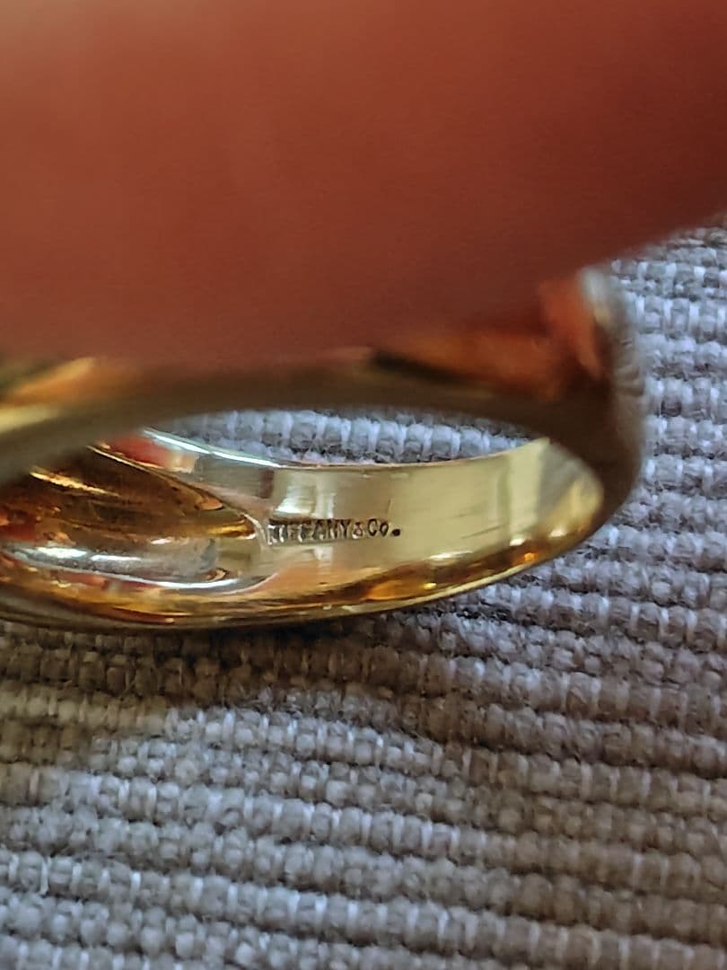 ティファニー　ヴィンテージリング 51　シトリン　18金　説明必読願います