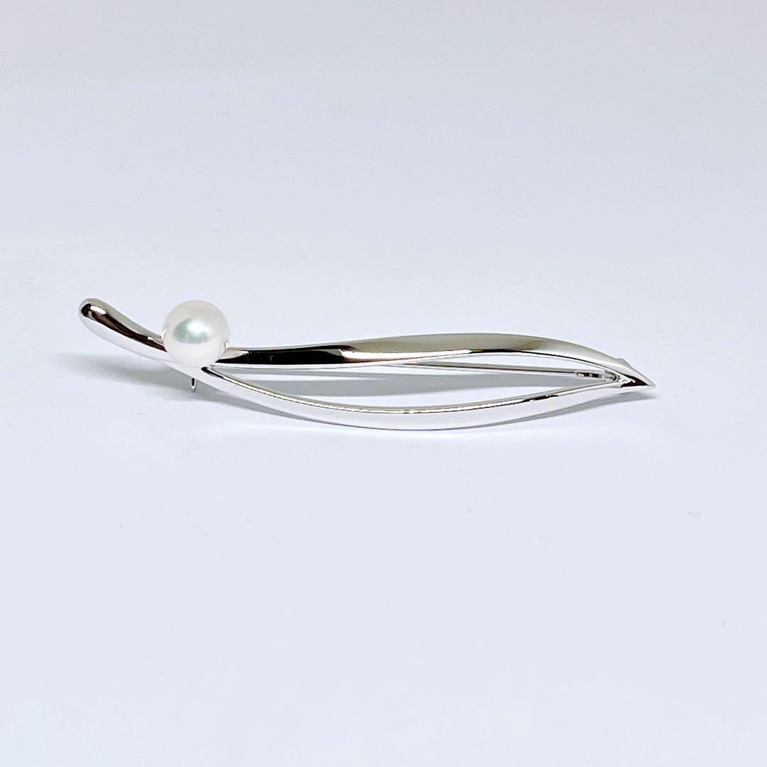【新品同様】✨MIKIMOTO ミキモト パール　ブローチ　リーフ