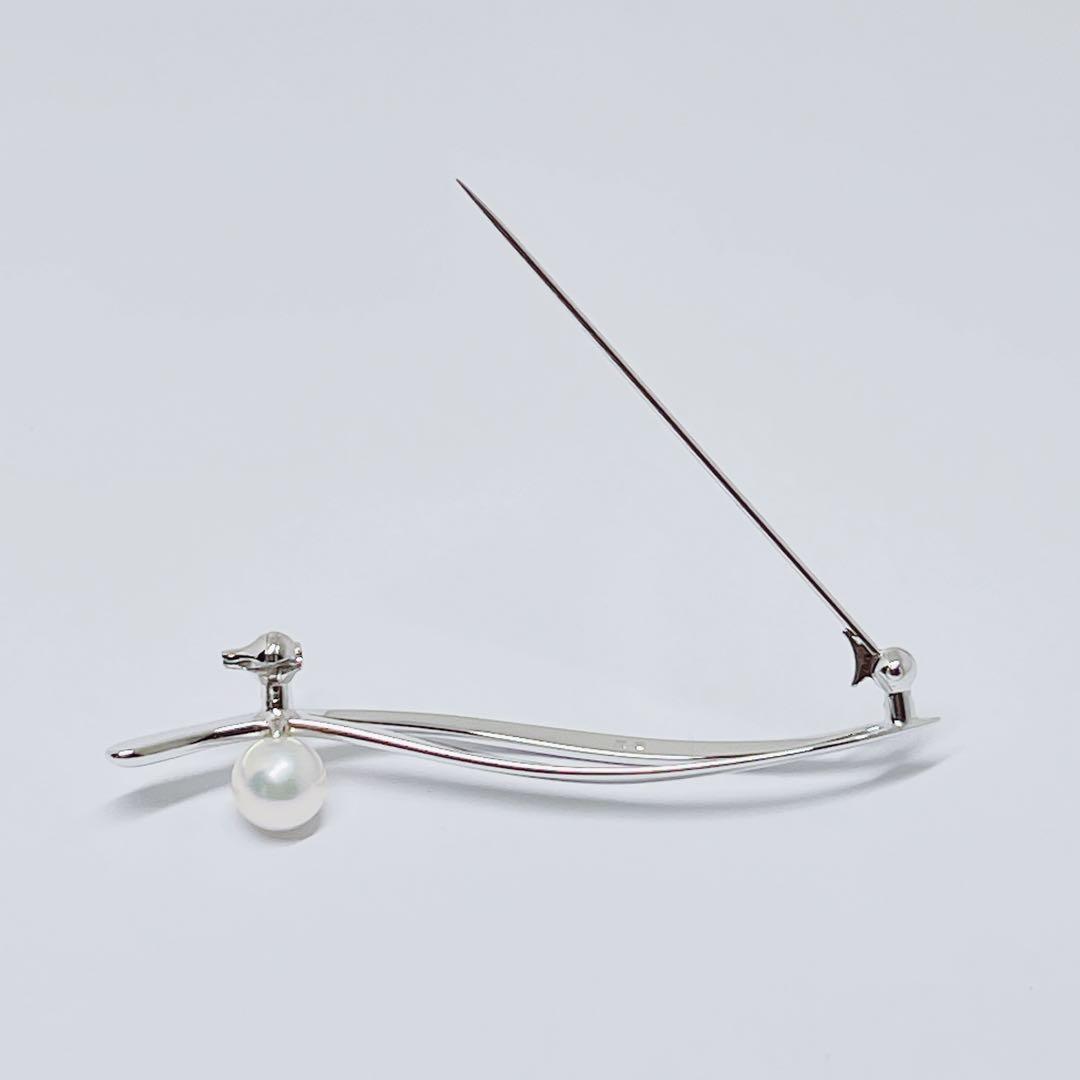 【新品同様】✨MIKIMOTO ミキモト パール　ブローチ　リーフ