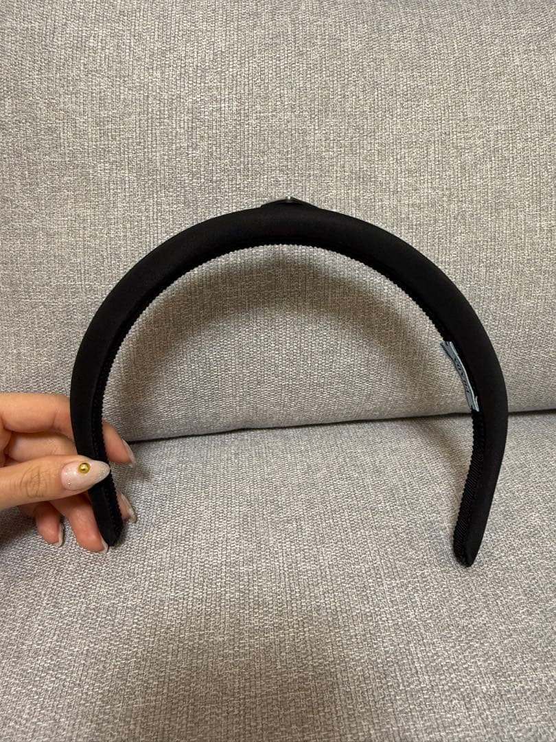 PRADA Re-Nylon ヘッドバンド ブラック