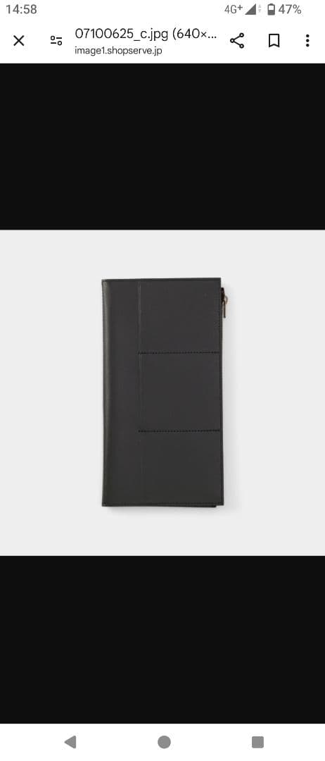 トラベラーズカンパニー　レザージッパーケース　ブラック　レギュラーサイズ