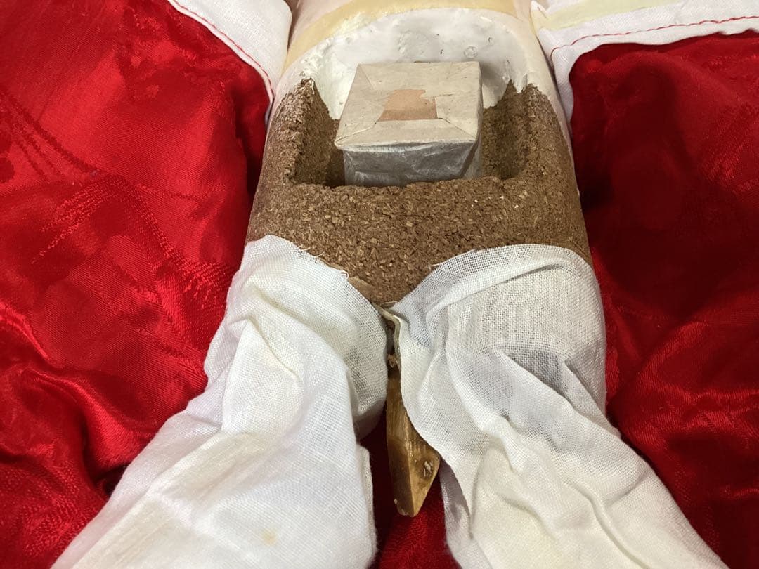 市松人形 ビスクドール昭和レトロ　吹子付き　座布団付　ガラス眼　人毛　抱き人形