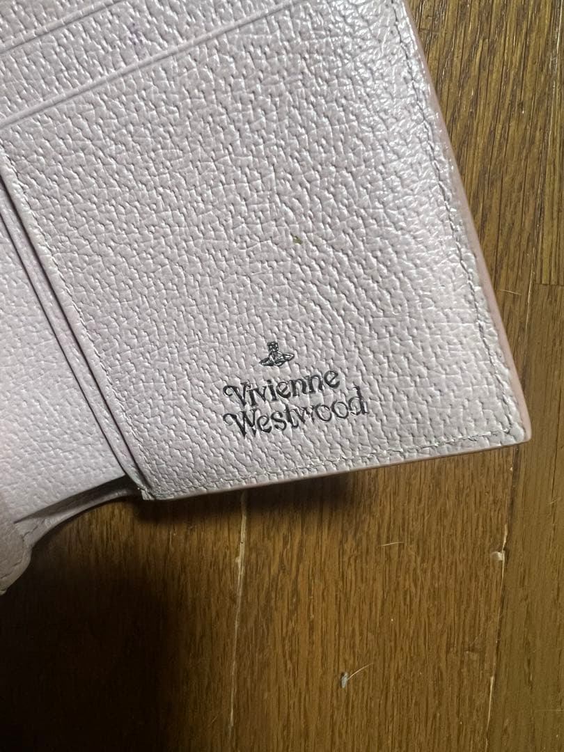 ヴィヴィアンウエストウッド 三つ折り財布 レザー ピンク