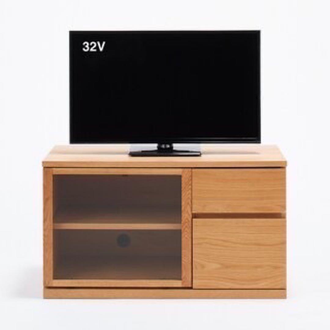 【廃盤希少‼︎】無印良品◦オーク材AVラック◦木製テレビ台◦引き出し付き