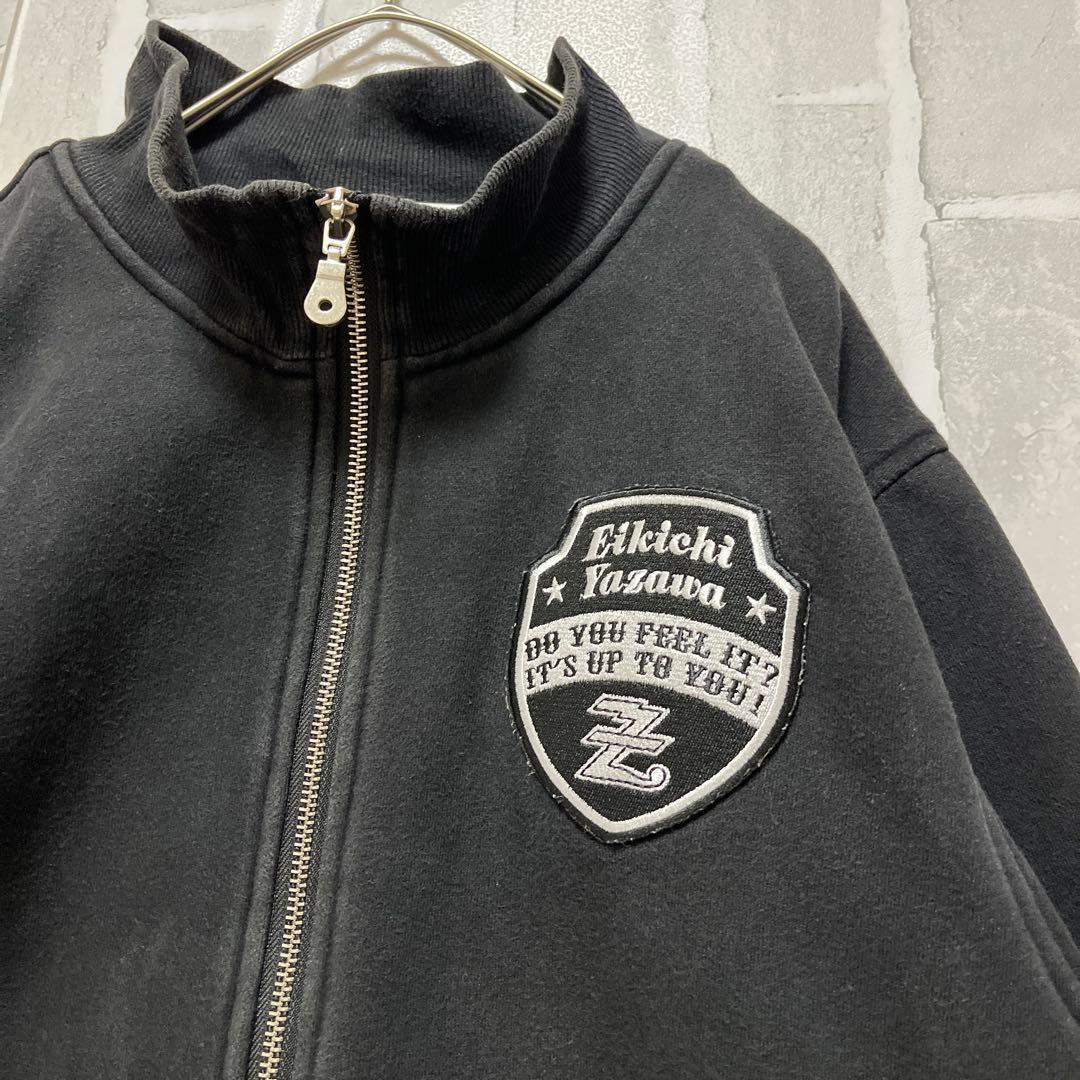 矢沢永吉 スウェット生地 ジャージ トラックジャケット ブルゾン L 刺繍ロゴ