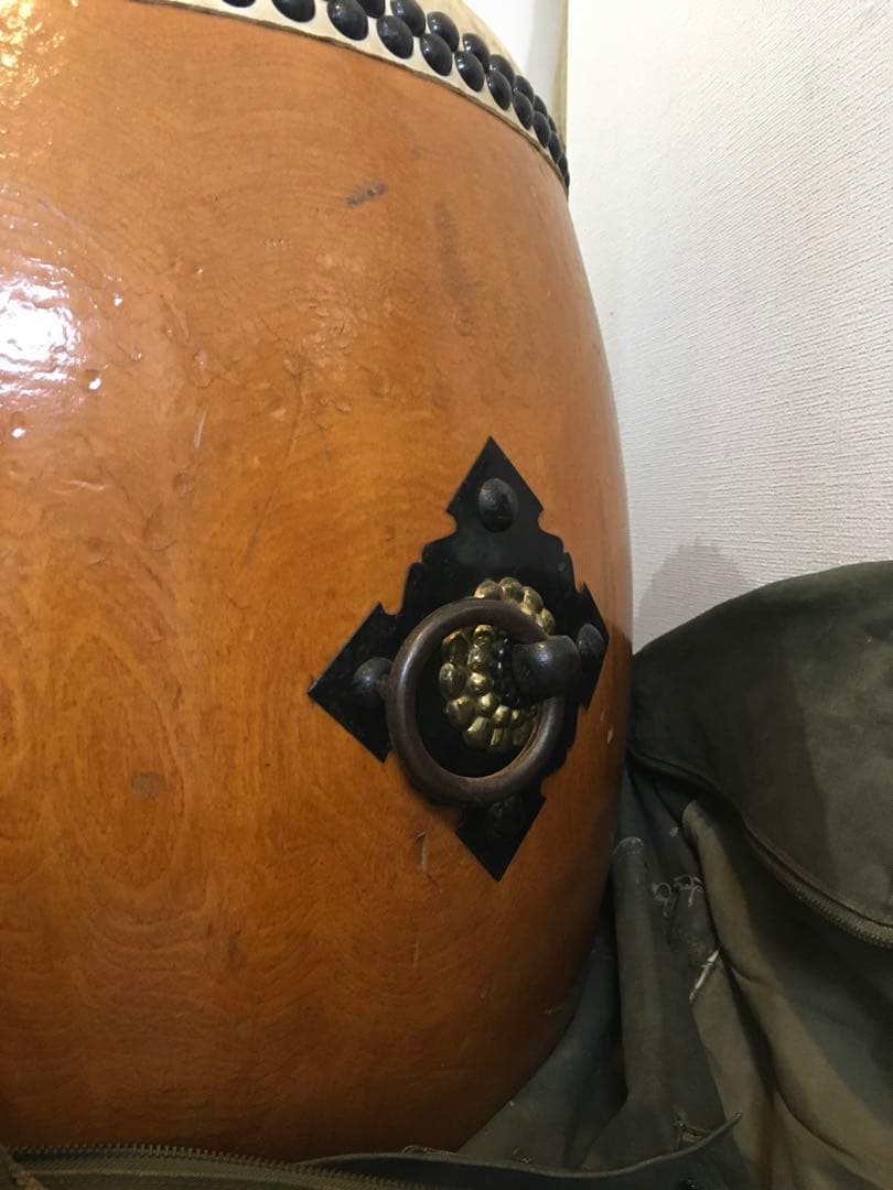 長胴太鼓 和太鼓　1尺8寸　直径55cm 付属バチ付き