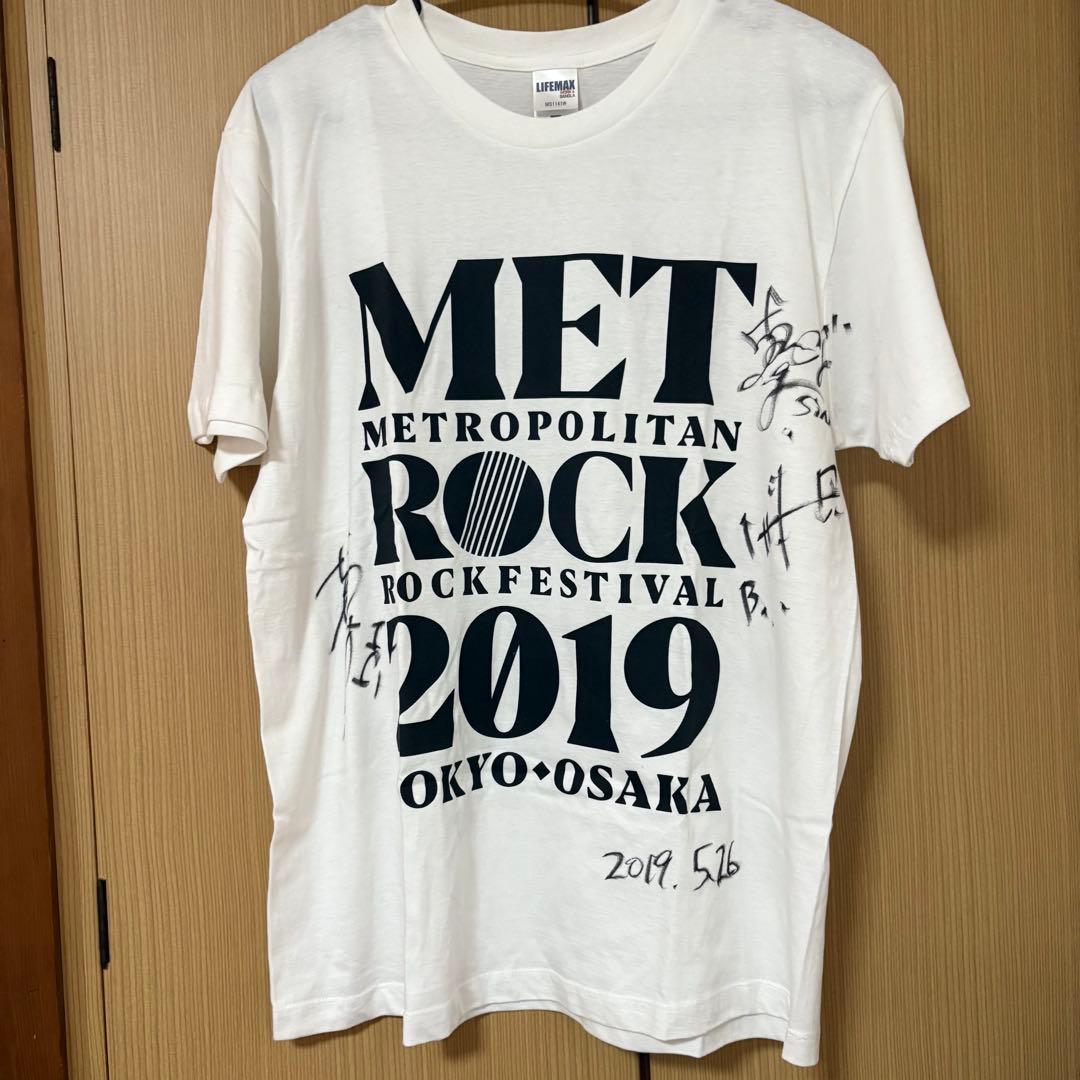 MET ROCK2019 Saucy dog サイン入りTシャツ