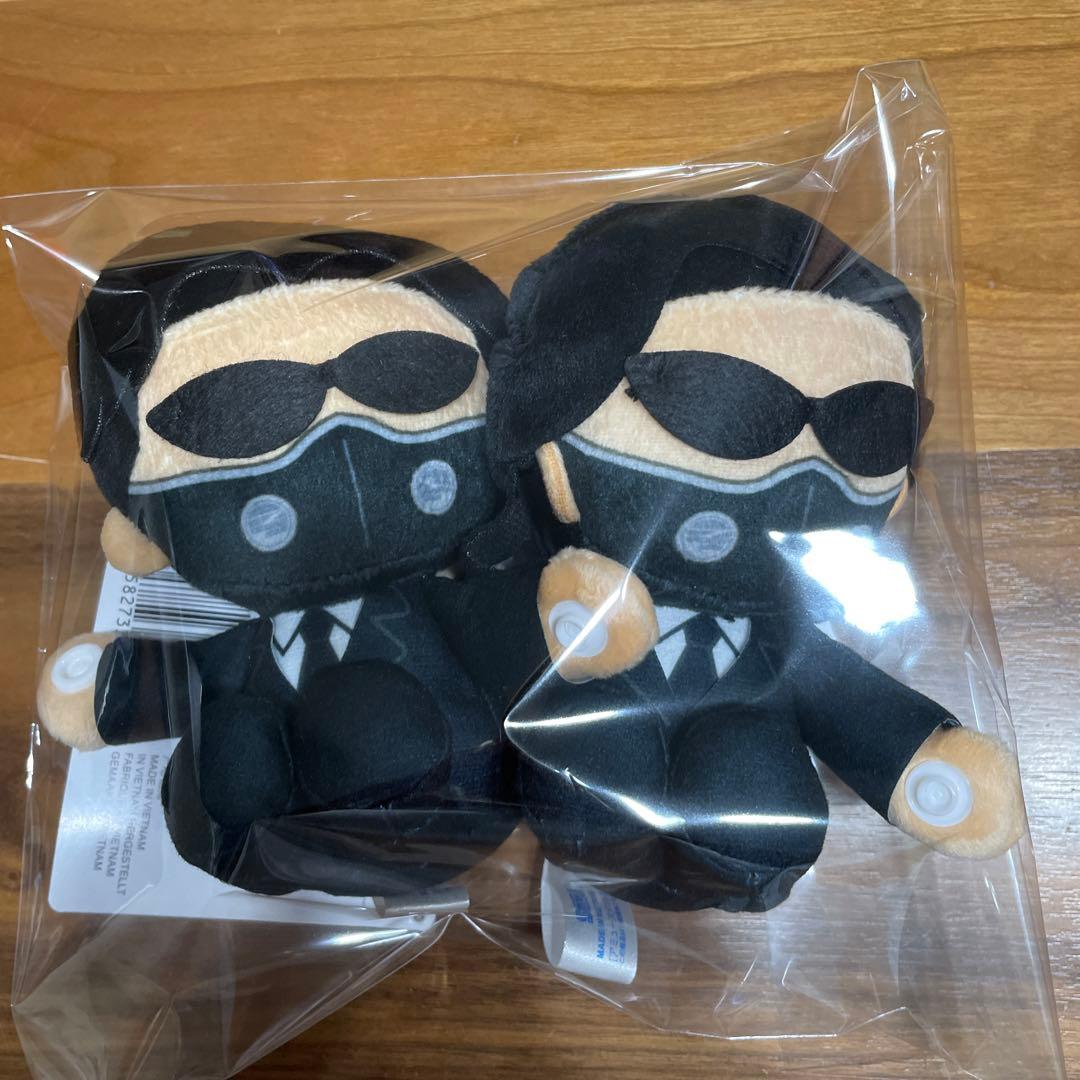 【タグ付き】逃走中 くっつき ミニぬいぐるみ ハンター 2個セット