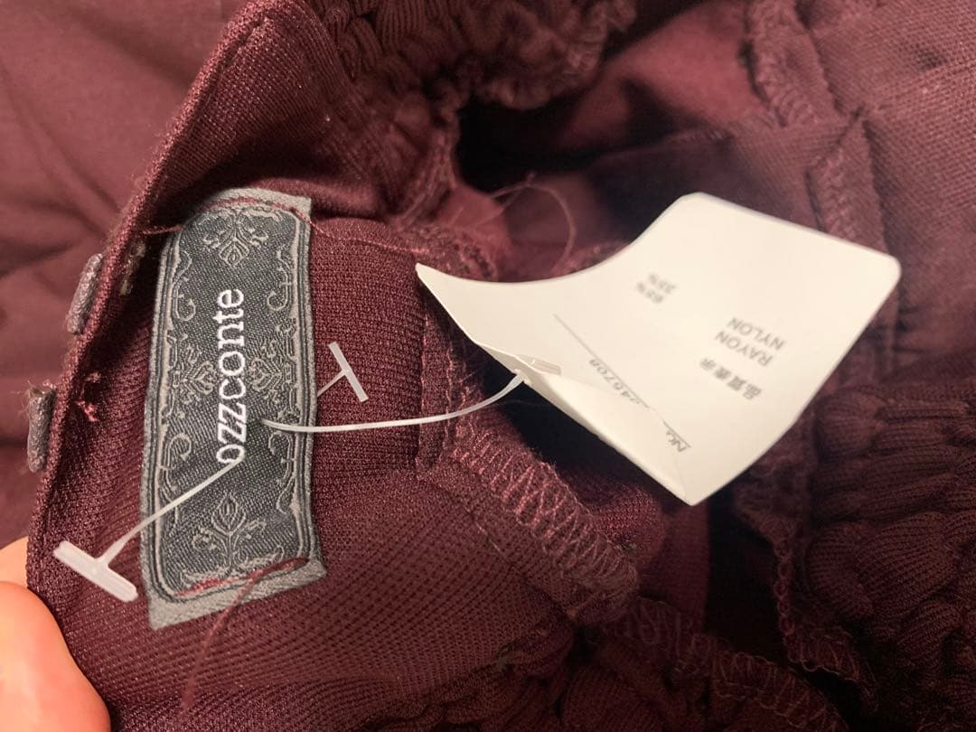 Ozz Conte サルエル　パンツ　龍柄　ボルドー　OzzOn 和装