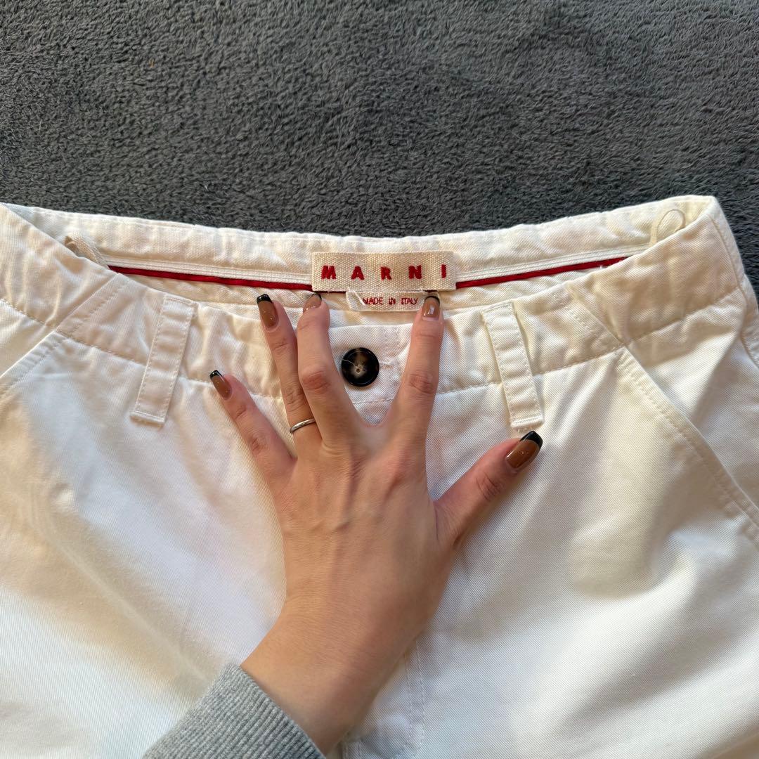 MARNI ホワイト チノパン