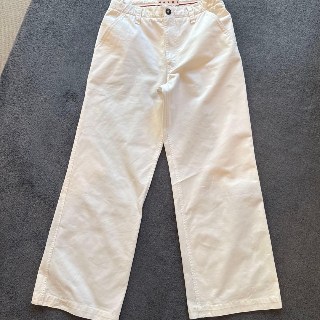 MARNI ホワイト チノパン