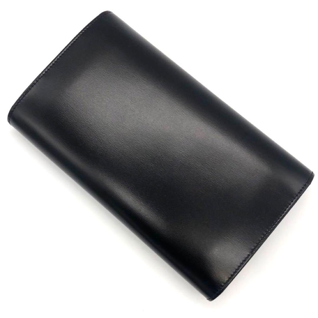 未使用✨カルティエ レザー　3つ折り長財布 パンテール ボックスカーフ ブラック