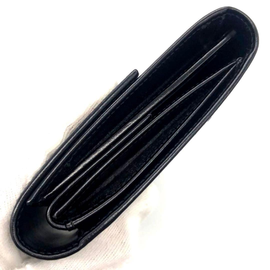 未使用✨カルティエ レザー　3つ折り長財布 パンテール ボックスカーフ ブラック