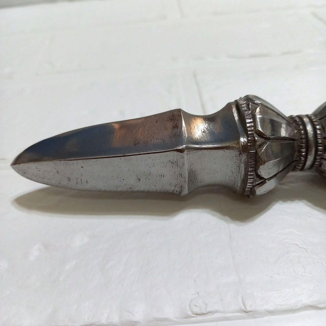 独鈷杵 約27.5cm◼️鉄製◼️金剛杵◼️密教法具　護摩法具　弘法大師