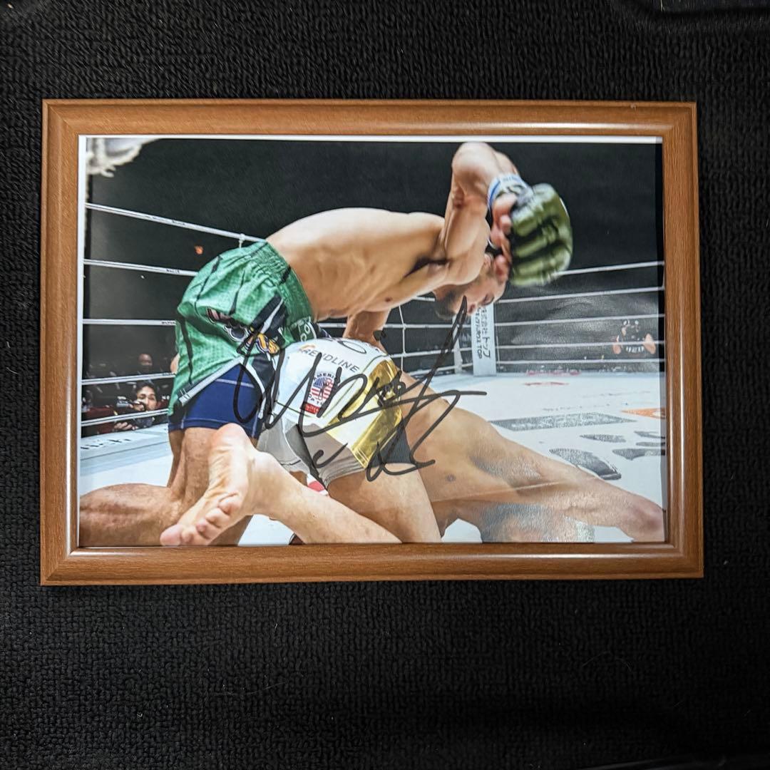 RIZIN シェイドゥラエフ 直筆サイン ① 朝倉未来 師走の超強者祭り 男祭り