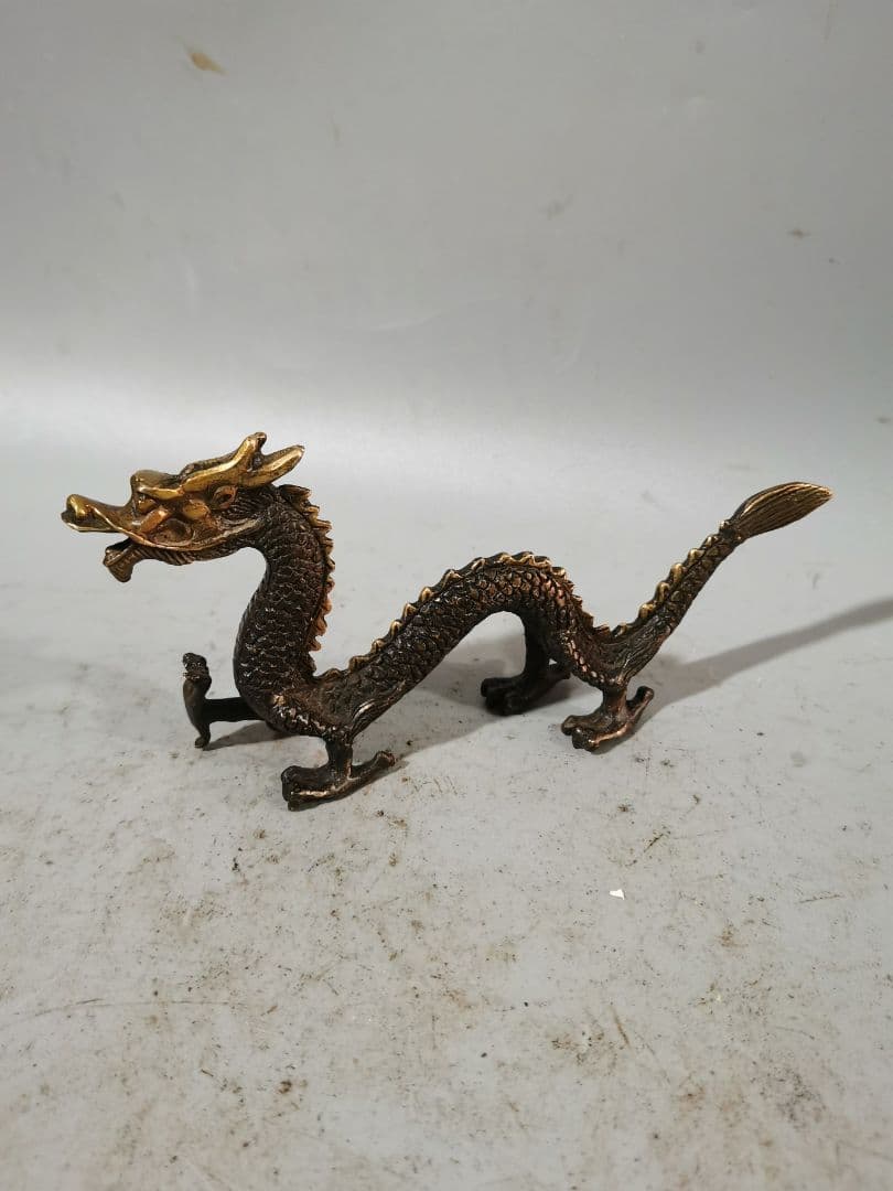 銅器 龍 書道具 文房具 装飾品 工芸品 美術品 置物