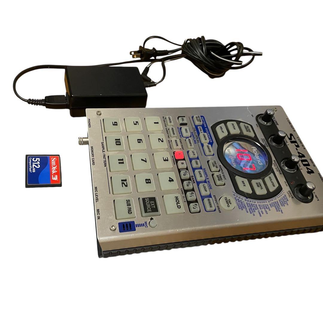 Roland SP-404 サンプラー ACアダプター付き 512MB