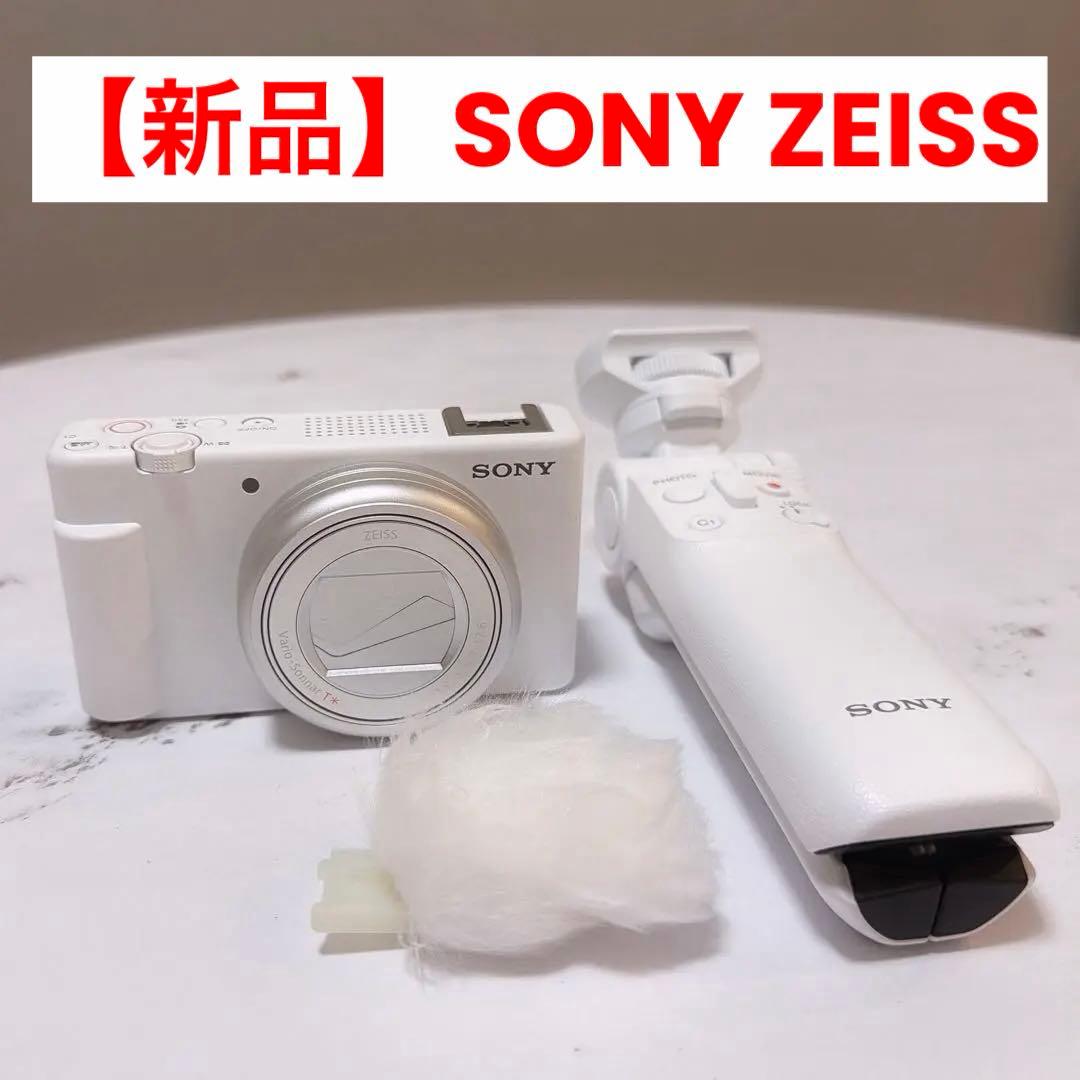 【新品】sony ZEISSレンズ搭載　ホワイトコンパクトデジタルカメラ