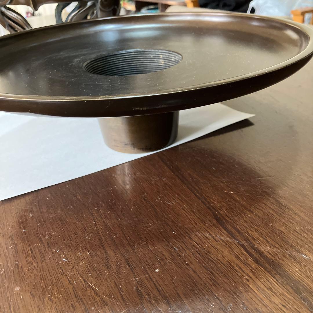 茶道具・花器花瓶　薄端・鳳凰足　ビンテージ　古道具(蔵出し骨董品)