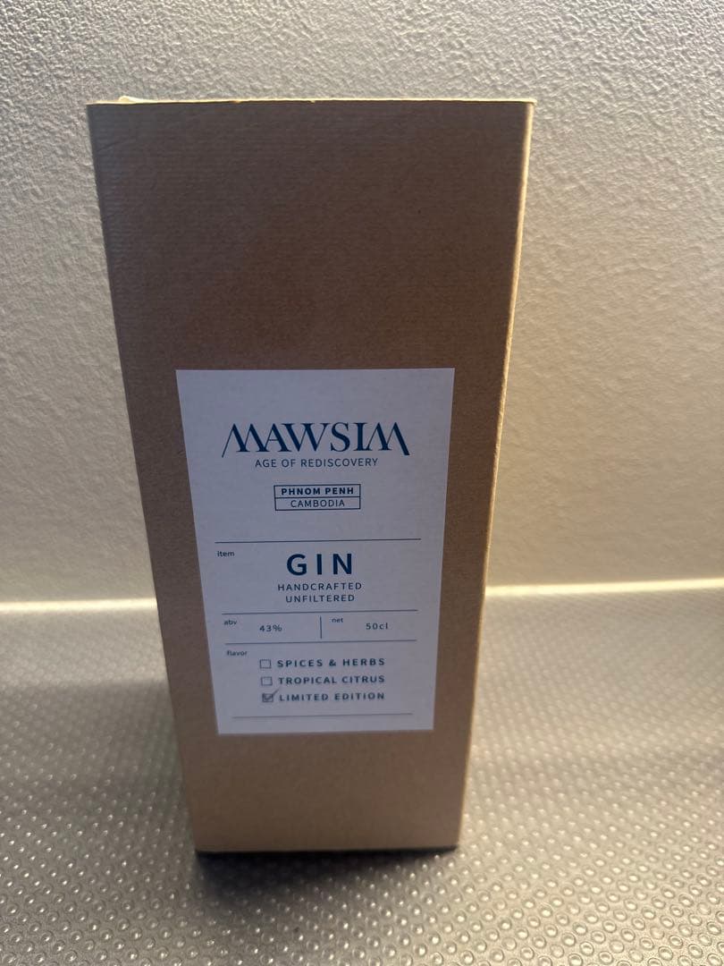 【300本限定 即完売品】マウシム×アルケミエ　ジン S&H 新品 未開栓