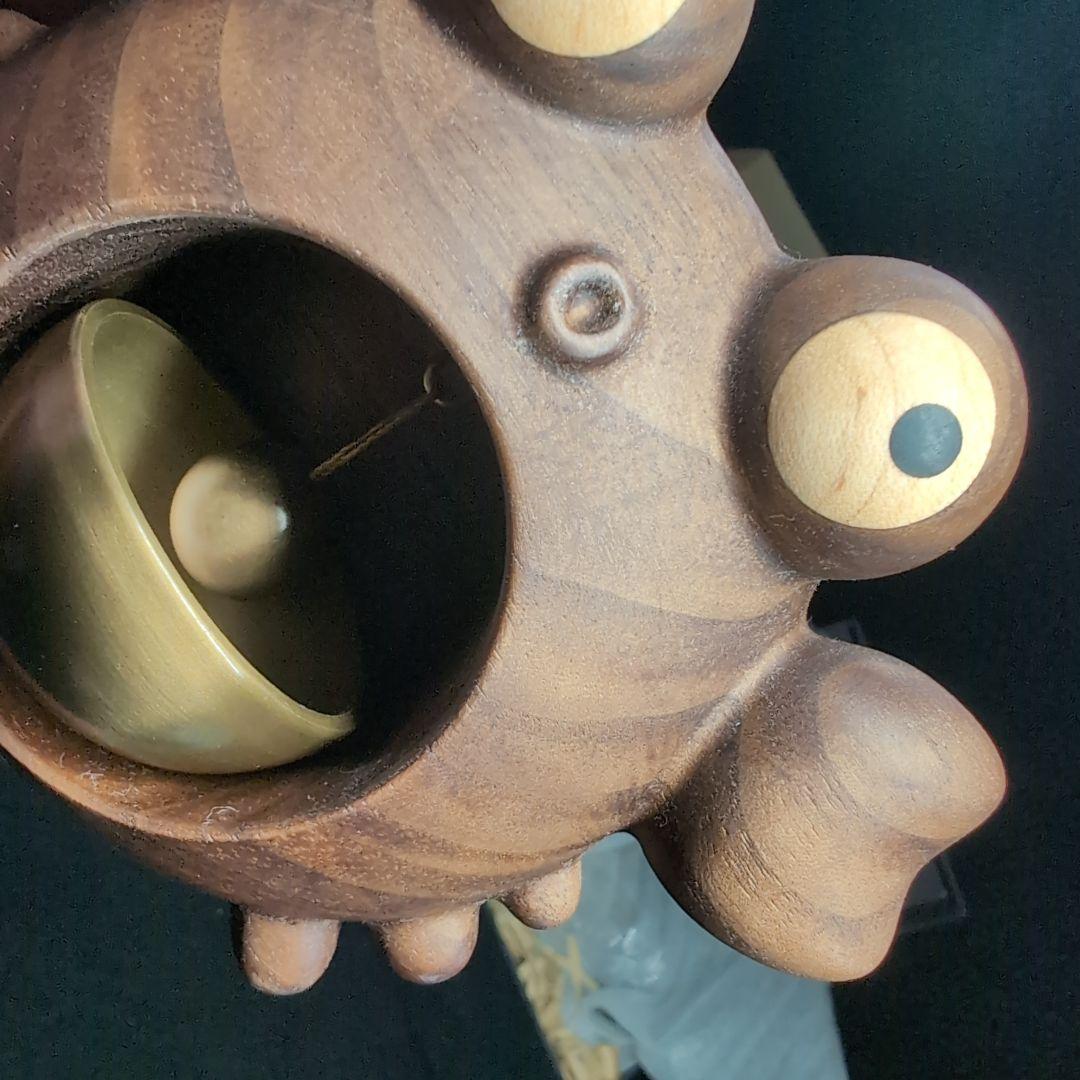 【WOODPEPE】ドアベル カニ　木製　人形　原始人Primitive 低め