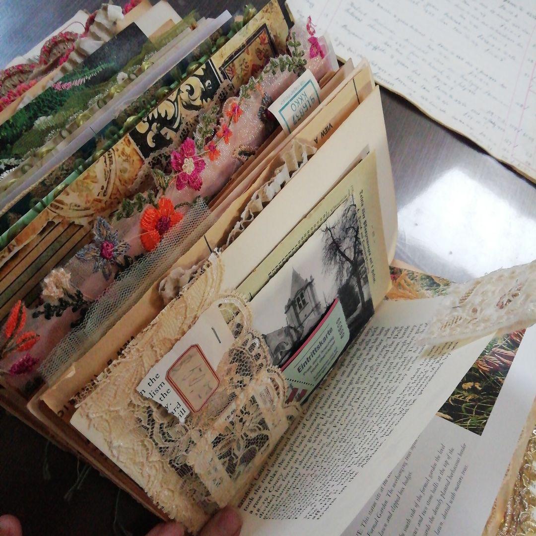 分厚ーーいジャンクジャーナル♡雑記帳　ヴィンテージ　植物　ブロカント