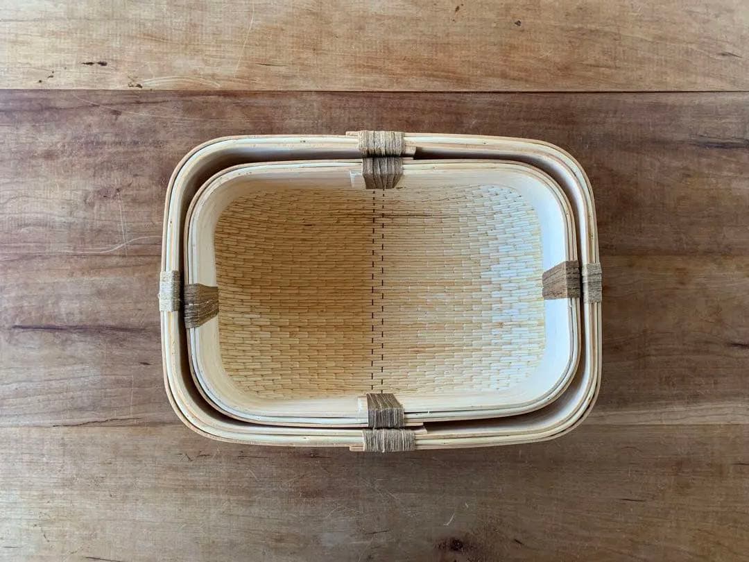 韓国　柳行李　李朝　伝統工芸品　かご　中