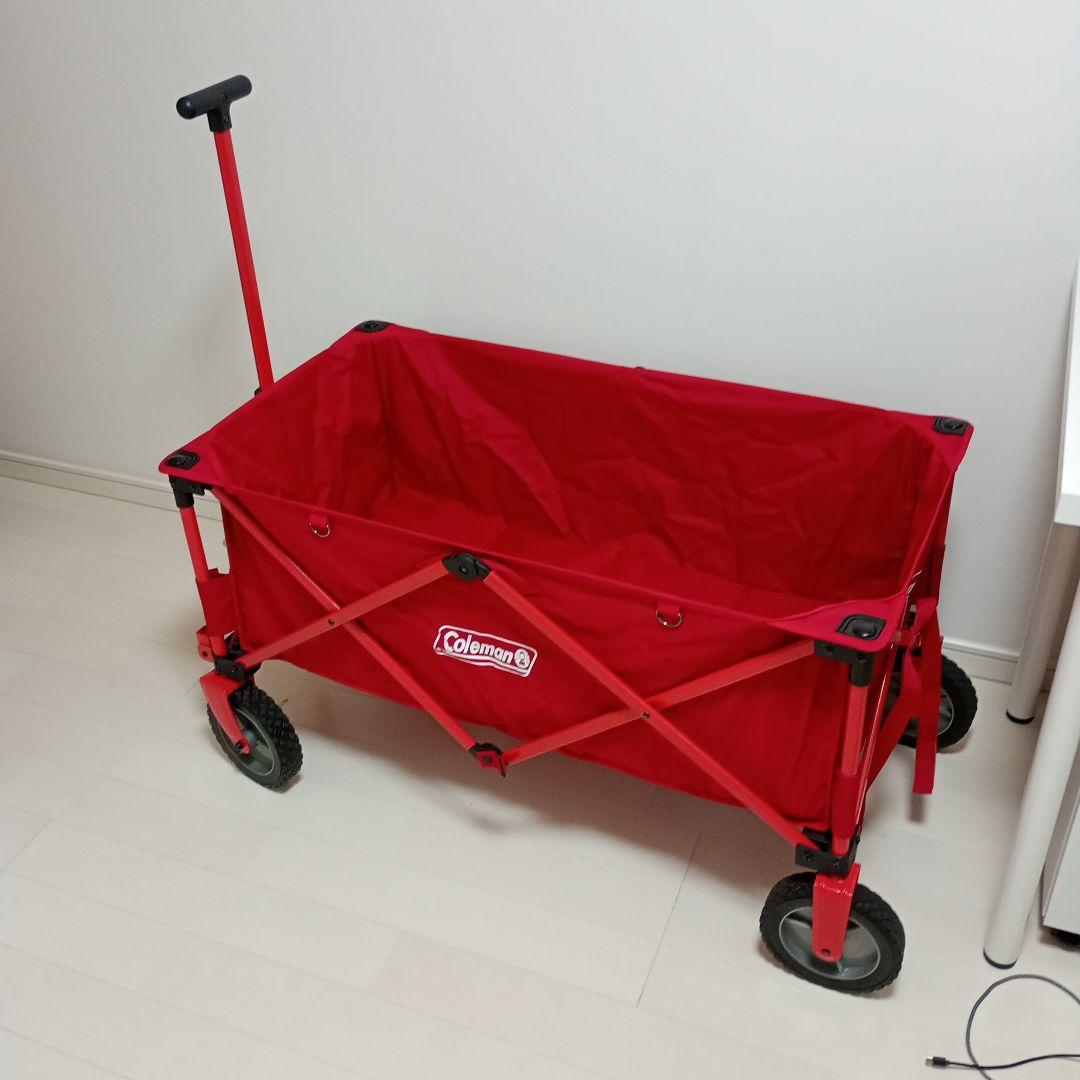 Coleman コールマン キャリーワゴン レッド　1回使用　室内保管