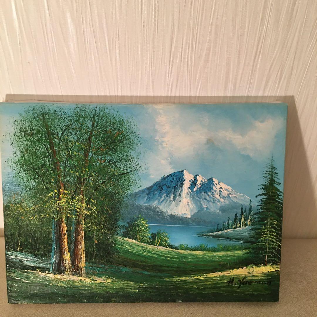 油絵風景画手描き作品