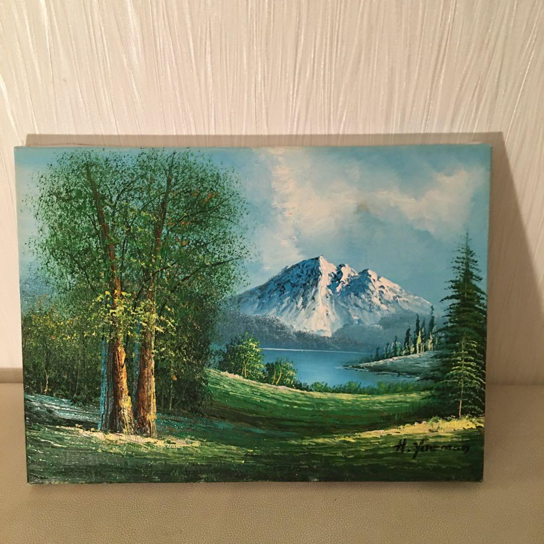 油絵風景画手描き作品