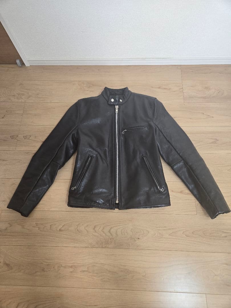 【美品】VANSON タイプB ライナー付 シングルライダース 38　値下げ中