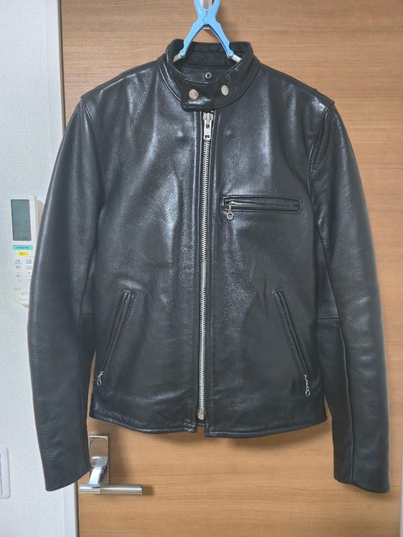 【美品】VANSON タイプB ライナー付 シングルライダース 38　値下げ中